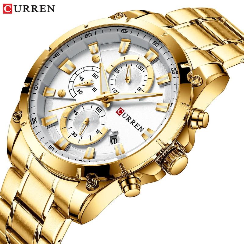 Relógio de Luxo Curren Florence Gold