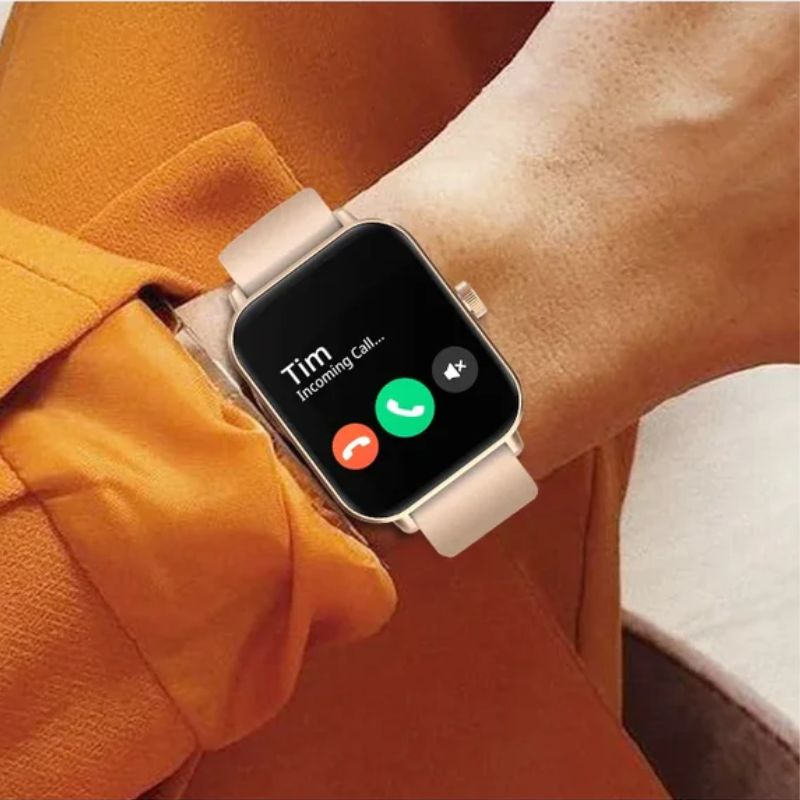 SmartWatch COLMI P81 Chamadas de Voz monitoramento cardíaco sono caminhada a Prova d'agua 100 Modos Esportivos