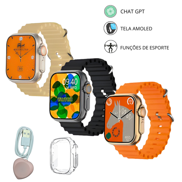 Smartwatch ULTRA 3 MINI Seire 10 38MM TELA AMOLED /CHAT GPT /ILHA DINÂMICA