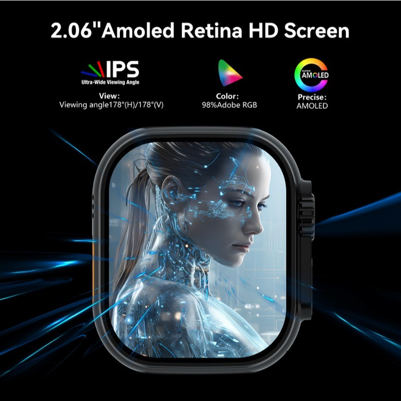 Smartwatch Ultra AI 3 Relogio Inteligente 4G Entrada Para Chip NFC ChatGPT Microwear Original