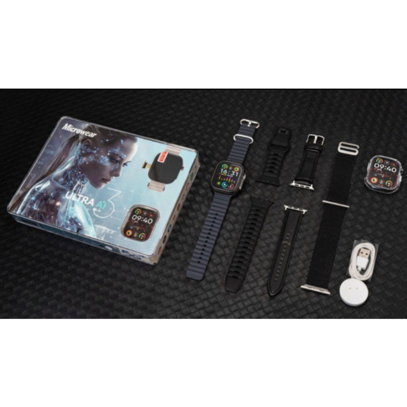 Smartwatch Ultra AI 3  4G Entrada Para Chip NFC ChatGPT Microwear Original